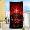 Manchester Customize Text Beach Towel High Absorbency & Quick-Dry Portable for SwimmingBeachCamping Travel Beach AccessoriesGym