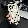 Чехол для телефона Polka Dot Panda для iPhone 16 15pro для Apple 16ProMax Модель для пары 14 со шнурком 13