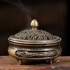 1PC Dragon and Phoenix Fingertip Burner, Three Legged Small Incense Burner, Non Stick Powder Plate Household Zen Incense Burner
