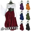Europe Medieval Victorian Gothic Queen Evening Dress Medieval Renaissance Elf Princess Lolita Party Women Dance Retro Cosplay Costume