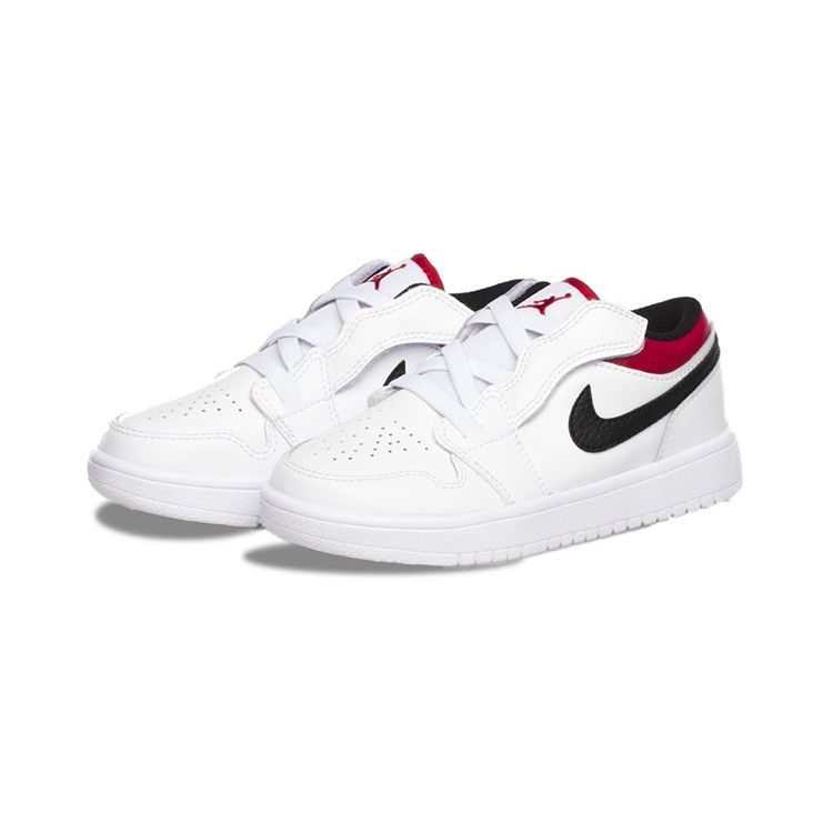 Air Jordan 1 Low ALT PS Белые спортивные красные детские кроссовки Черные BQ6066-118