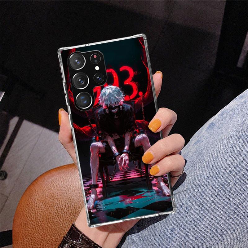 Чехол для телефона G-Ghoul Tokyo Kaneki Ken для Samsung Galaxy S24 S25 Edge S26 Ultra S23 S22 S21 Plus S20 FE + Чехол с персонализированной печатью