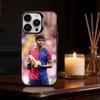 Спортивный чехол L-Lamine Y-Yamal STAR для iPhone 17 16 15 14 13 12 11 Pro Max Plus Серебристый Матовый Черный