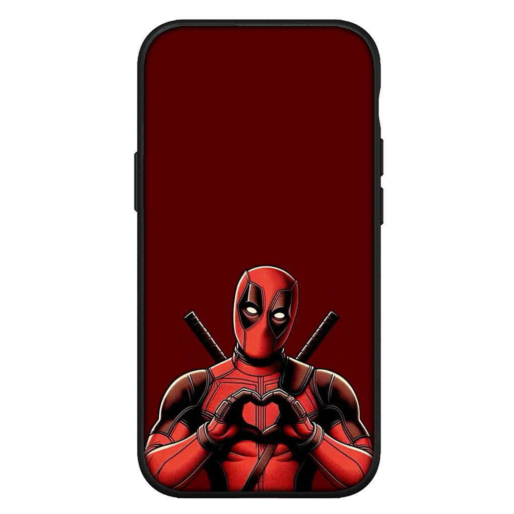 Для iPhone 16 15 Xiaomi Redmi Note 13 12 11 Pro Max X 9 14 XR Samsung Galaxy A15 S24 S23 Plus Huawei OPPO Marvel Deadpool Superhero Logo Phone Case