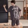 Мужской модальный летний комплект пижамы с короткими рукавами 2024 года