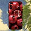 Чехол для телефона Food Fruit Red Pomegranate для Samsung S25, S24, S21, S22, S23, S30, Ultra, S20, Plus, Fe, Lite, Note, 10, 9, 5G Черный