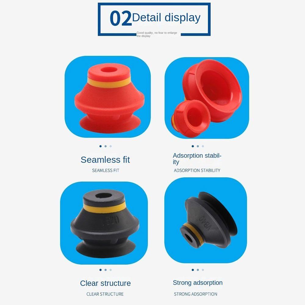 1Pcs Silicone Robotic Vacuum Sucker Bellows Suction Cup for Industrial Pneumatic Accessories