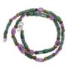 Natural Amethyst Aventurine Labradorite Gemstone Beads Necklace 17" UB-5098 UB-5098