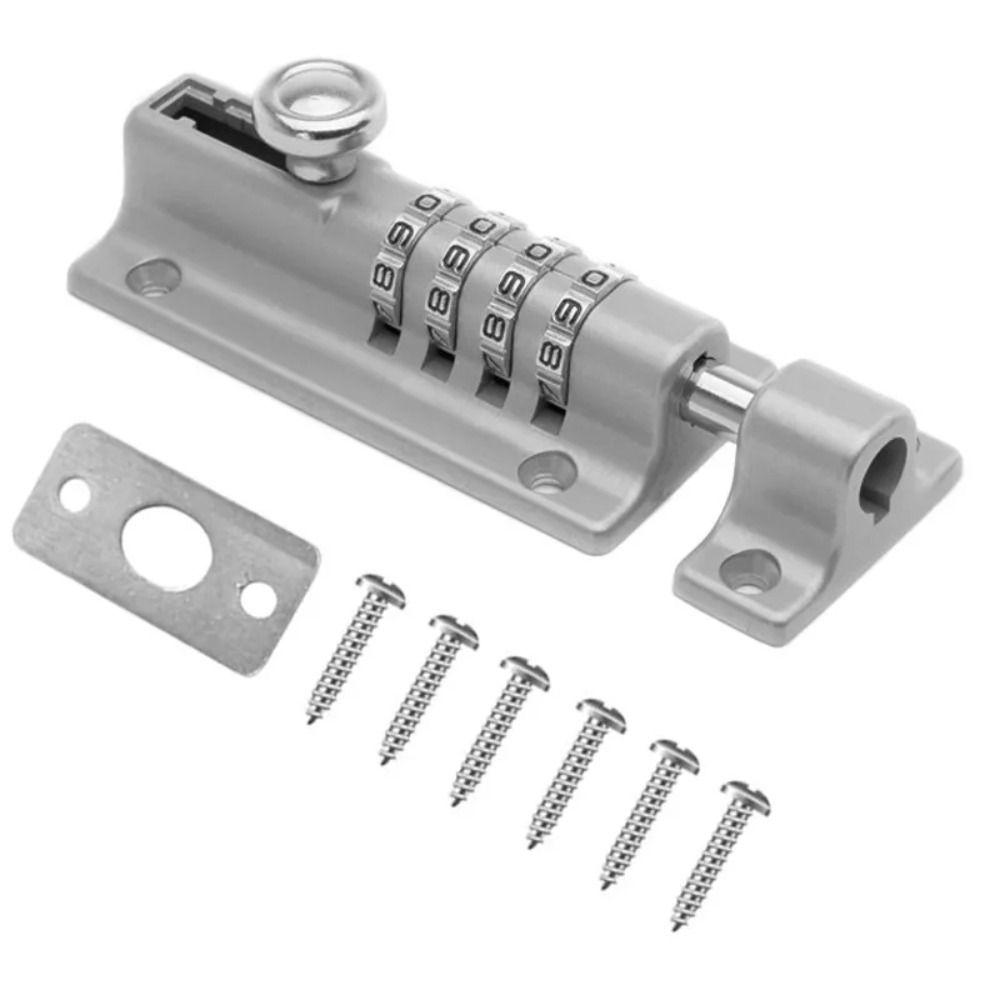 Thicken Combination Locking Bolt Solid Sliding Door Password Lock for Shed Gate Fences
