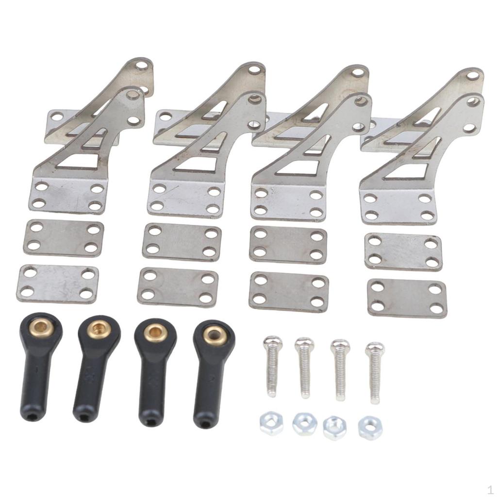 4 Pieces of Stainless Steel RC Aircraft Control with Heads