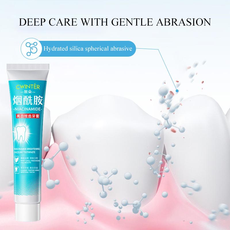 1pc Nicotinamide Toothpaste, 100g, Deep Clean, Fresh Breath, Teeth Whitening, Basic Oral Care