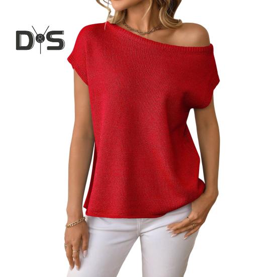 Женские топы с коротким рукавом и воротником-стойкой, однотонные футболки, весна-лето, эластичные пуловеры, топы на каждый день