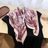 Print Scarf Luxury Hijab Bandana Handkerchief Silk Scarves Woman Headscarf Square Elegant Soft Lightweight Stylish Versatile