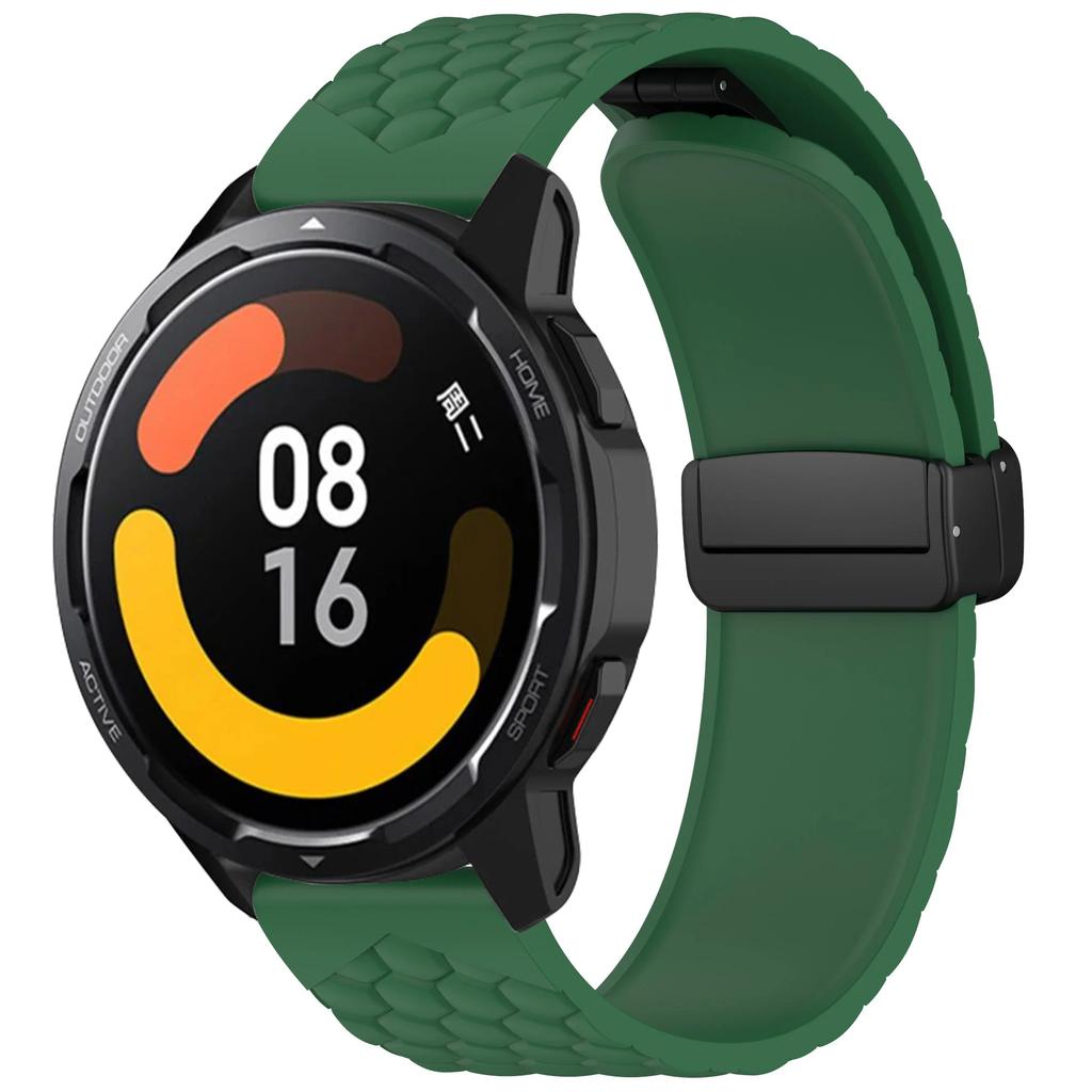 22 мм Магнитная застежка Мягкий силиконовый ремешок для Xiaomi Watch 2 Pro / S3 S2 46 мм / Mi S1 Active Сменный браслет на запястье