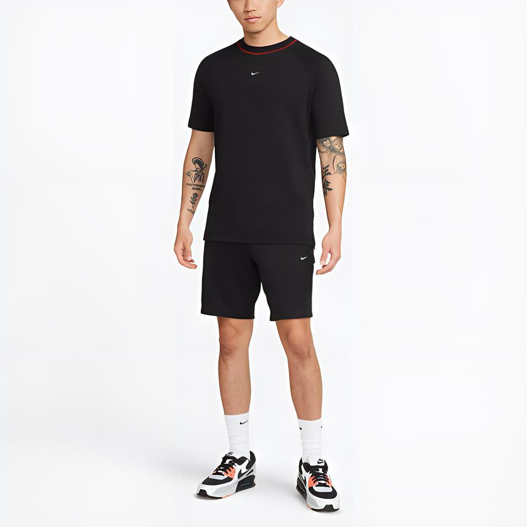 Nike Breathable Cotton Knit Loose Short Sleeve T-Shirt Men Tops Black DC9063-010