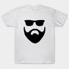 T Shirt Women Outline Beard And Sunglasses Silloutte Harajuku Print Kawaii Tshirt Summer Short Sleeve Female T-Shirt Top Tee