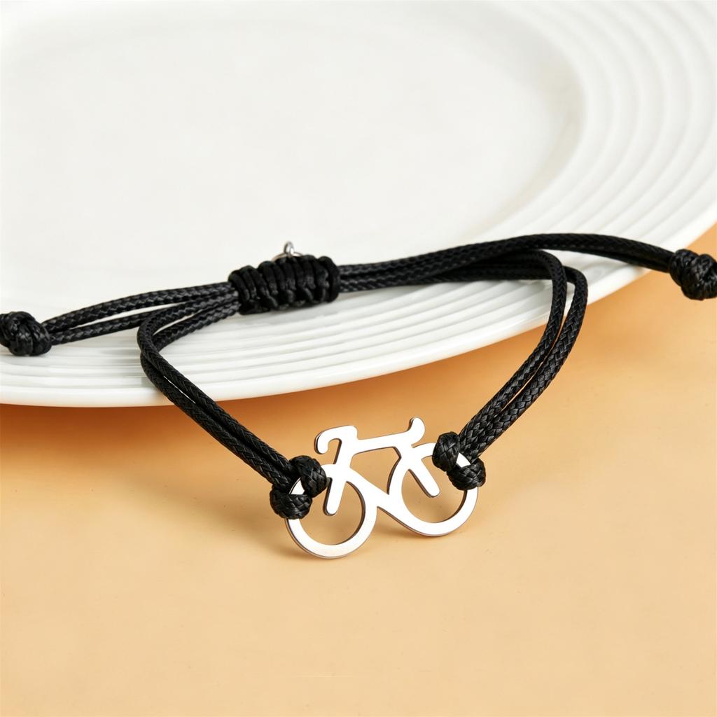 2025 Fashion Bicycle Bracelet New Trendy Sports Cycling Periphery Pendant Bracelet Pink Bicycle Jewelry