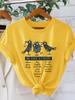 Three Crows Be Like A Crow Artistic Fun Printed Womens Tshirt Round Neck Short Sleeve Summer Gentle Casual Womens Clothing