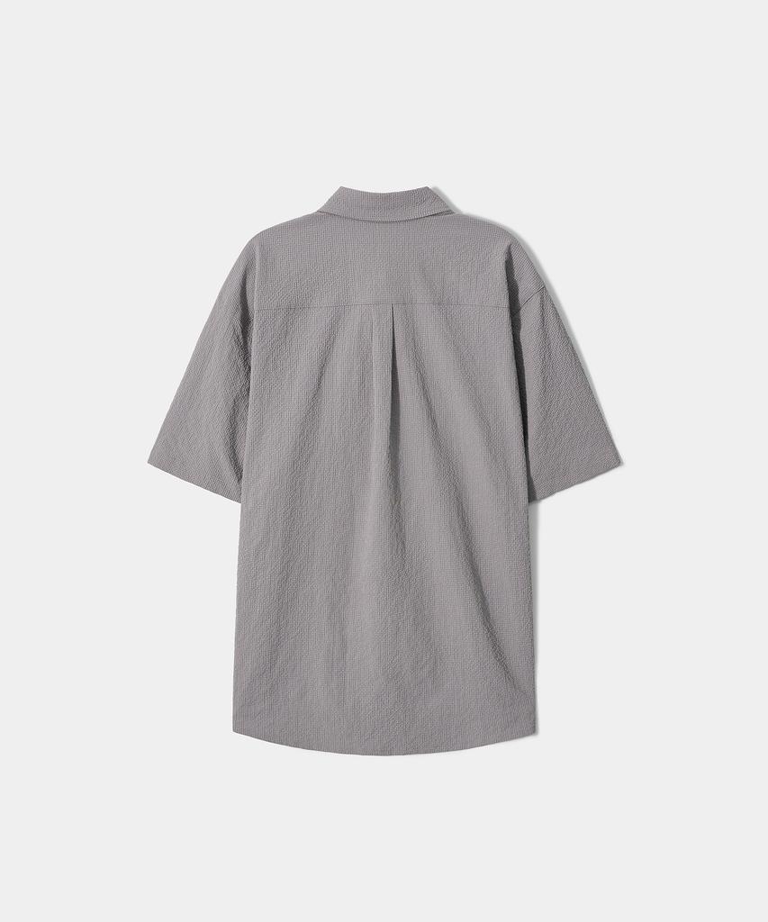 TRIP LE SENS Mist Grid Half Shirt_Gray