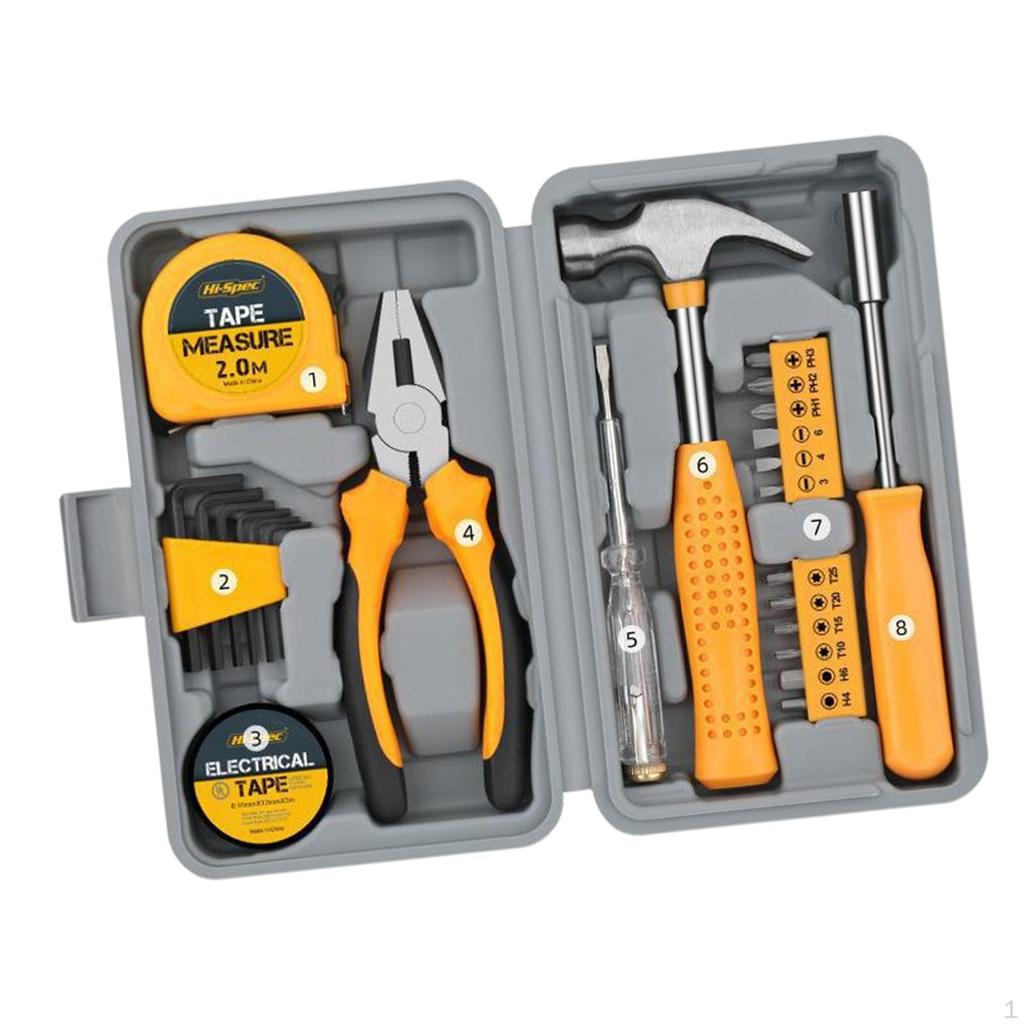 24 шт. Набор бытовых инструментов для дома, офиса, гаража, ремонта, DIY, ручные инструменты