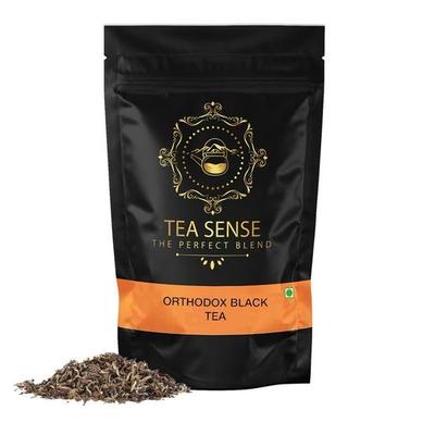 Черный чай TEA SENSE Orthodox | 100 г листового чая | Мягкий, высокоэнергетический, освежающий напиток | Премиальный черный чай из Дарджилинга | На 50 чашек и более