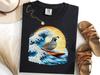 Quail Surfing The Great Wave Off Kanagawa Shirt, Japanese Quail Surf Tee, Bird Lover Gift