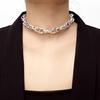 Punk Exaggerated Heavy Metal Thick Chain Choker Necklace Women Goth Jewelry Gift