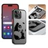 Милый мультяшный чехол-панда для iPhone 16 15 14 13 12 11 Pro Max Mini X XS XR SE 7 8 Plus Ударопрочный матовый твердый чехол Fundas