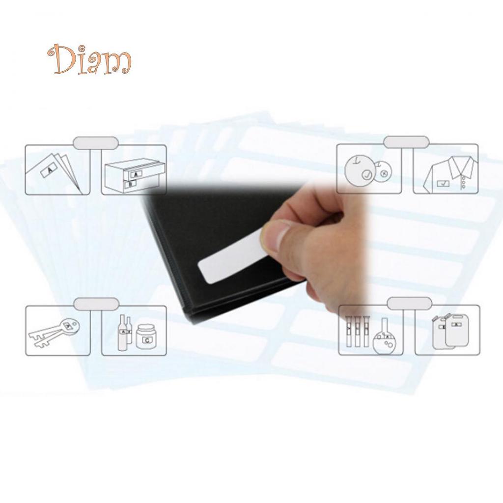 BH 168Pcs Self-adhesive Labels Blank Name Number Sticker Student Office Stationery