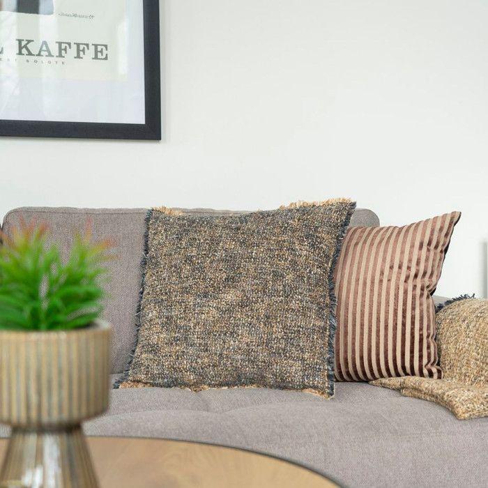 Perth coussin 45x45cm beige, marron.