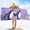 Little Penguin Printing Series Seaside Resort Beach Towel Swimming Bath Towel Sports Towel