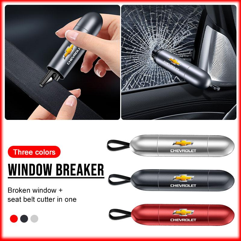 Автомобильный молоток-гвоздодер Аварийный стеклобой Резак для ремня безопасности Для Chevrolet Captiva Colorado Cruze Spark Malibu Автоаксессуары