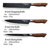 6pcs Stainless Steel Kitchen Knives Set Tools Forged Kitchen Knife Scissors Ceramic Peeler Chef Slicer Nakiri Paring Knife Gift Case
