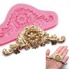 3D Baroque Crown Sugar Fondant Chocolate Cake Silicone Mold Kitchen Baking Decor