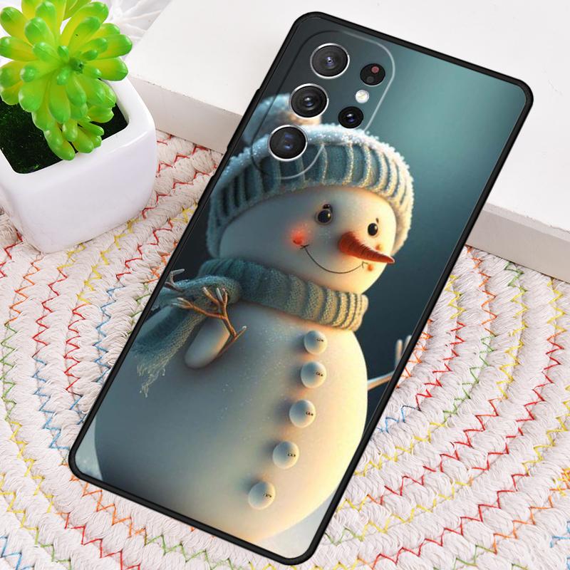 Рождественский чехол-снеговик для Samsung Galaxy note 10 pro S26 Ultra S23 S24 FE S25 S21 S22 PLUS ударопрочный
