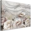 Canvas Print Beige Flowers In Bloom