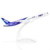 QIYUMOKE 1/400 ANA Boeing 787 Airplane Model, 15.5cm, Die-Cast Alloy, Fully Assembled, Includes Plastic Stand, Perfect for Desktop Display and Creativ
