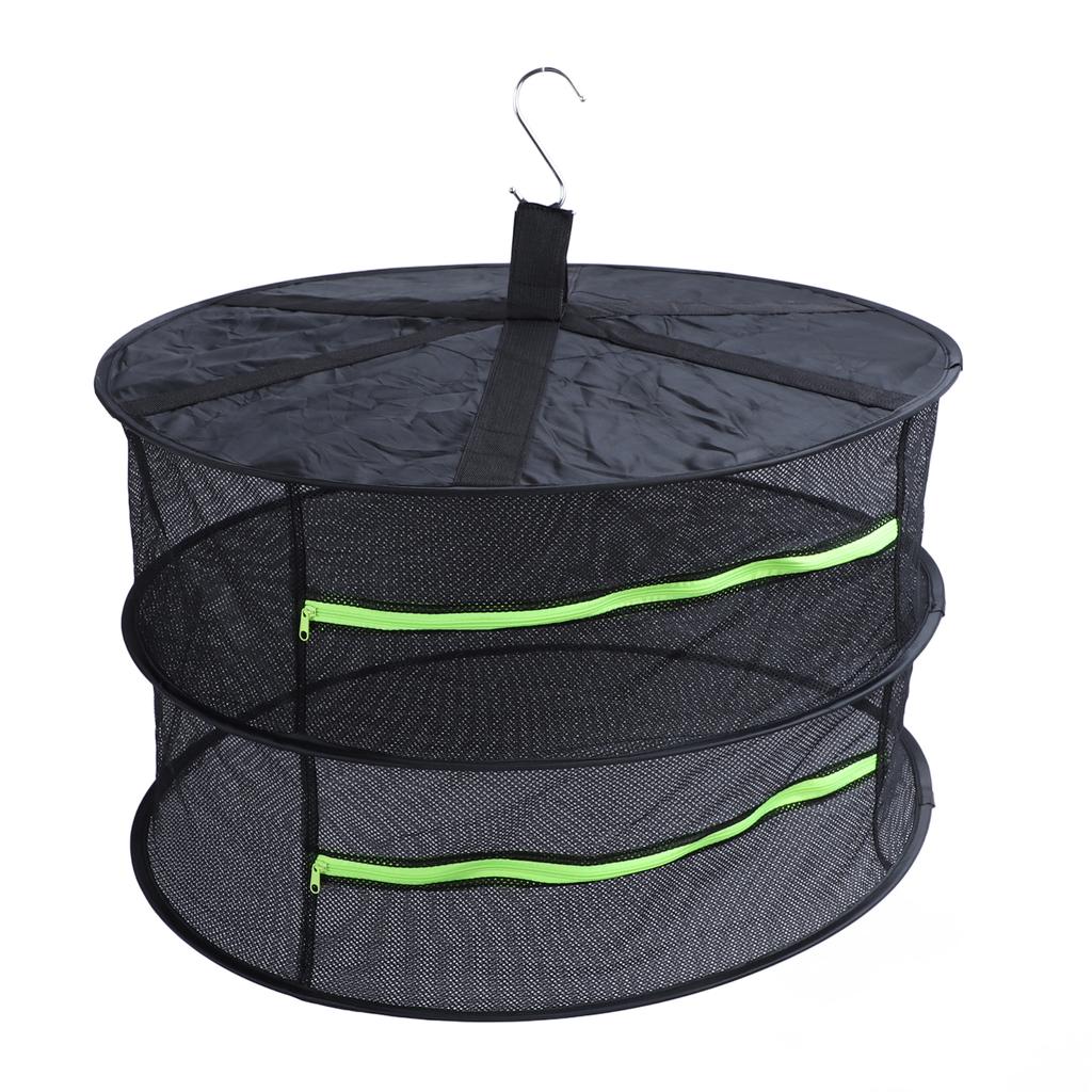 Стойка для сушки трав с застежкой-молнией, многослойная многоцелевая подвесная сетка для сушки растений для выращивания