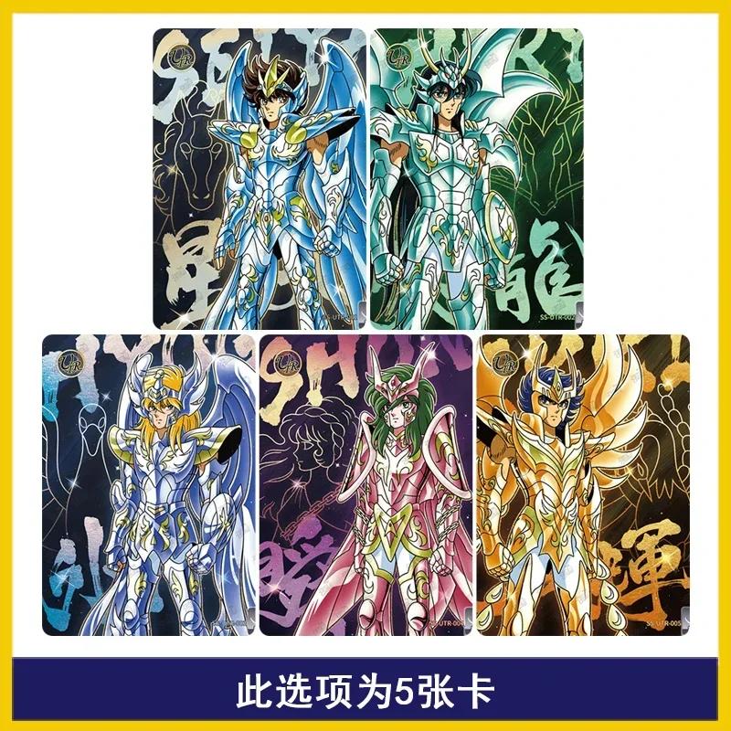 Оригинальная Новая Карта Saint Seiya Афина Папа Посейдон Карты UTR MR UR QR SSR R Полный Набор Отдельная Аниме Коллекционная Карта Игрушка для Детей