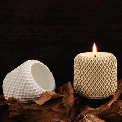 Необычная банка для свечей, силиконовая форма, круглая сетка, кашпо, поделки, изготовление гипсовых бетонных ящиков для хранения, литейные формы, домашний декор