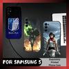 HD Печатный чехол для телефона Аниме Атака Титанов Для Samsung S25, S24, S21, S22, S23, S20, Ultra, S26, Plus, Fe, Note, 5G Черный чехол