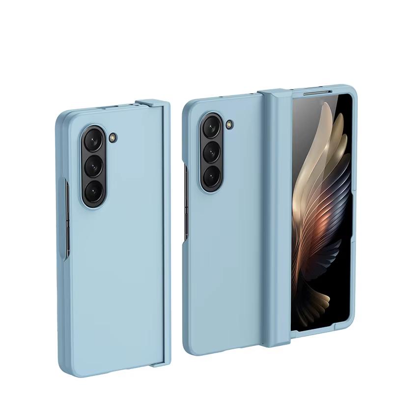 Для Samsung Z Fold 6 Складной Мобильный Чехол Ощущение Кожи Матовое Полная Защита для Чехла Телефона Samsung Z Fold 4 5