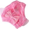 Pink Tone Pet Sanitary Pant Bow Decor Pet Short Pant Dog Physiological Pant  Dog Estrus Care