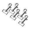5PCS 27mm Square Tail Snap Hooks 360 Degree Rotating Hook 316 Stainless Steel Spring Shackles for Belt Dog Leash