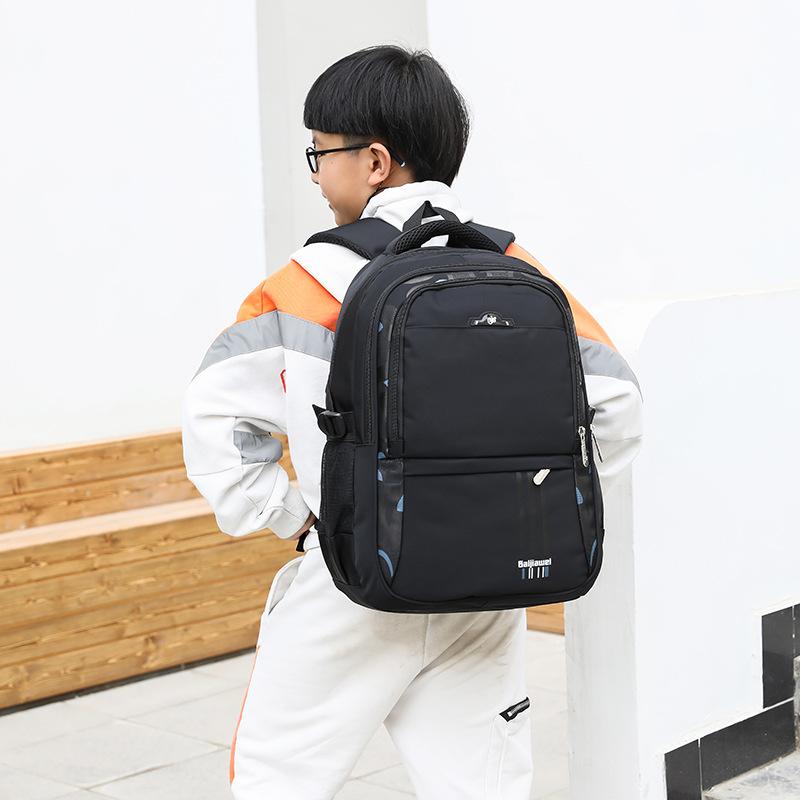 Fashion Trendy Oxford Waterproof School Bags Middle School Student Backpack Youth Campus Satchel Leisure Travel Bag