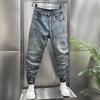 Trendy Brand Casual Versatile Cool Washed Retro Stretch Jeans Men's Slim Fit Skinny Simple Versatile Long Pants Trendy Boys