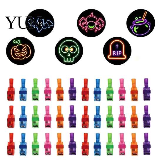 Cute Holiday Gift 36 Pcs Halloween Finger Projector Lights, Mini Pattern Projectors, LED Projection Light Goodie Bag Fillers for Party Favors,