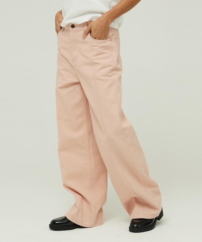 MAGOODGAN Petro 4808 Wide Fit Pink Cotton Pants