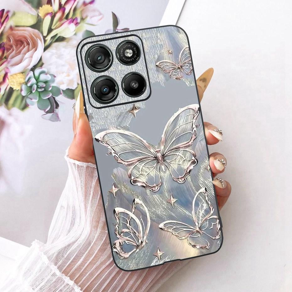 Модный Чехол с Буквой для Телефона Motorola Moto G77 G67 Задняя Крышка Для MOTO G67 G77 5G Мягкие Черные Силиконовые Чехлы