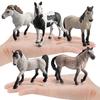 Horse Model Rust-proof Excellent Craftmanship Micro Decor Knapostu Stallion Pint Mare Action Figures Toy for Shelf Decor